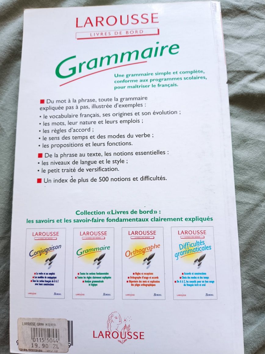 Larousse Livres de bord Grammaire