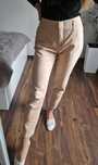 Beżowe spodnie damskie Zara Basic, rozmiar 34, 36, eleganckie, casual