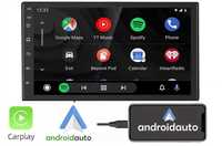 Radio 2 DIN 7 cali Android Auto CarPlay RDS Bluetooth