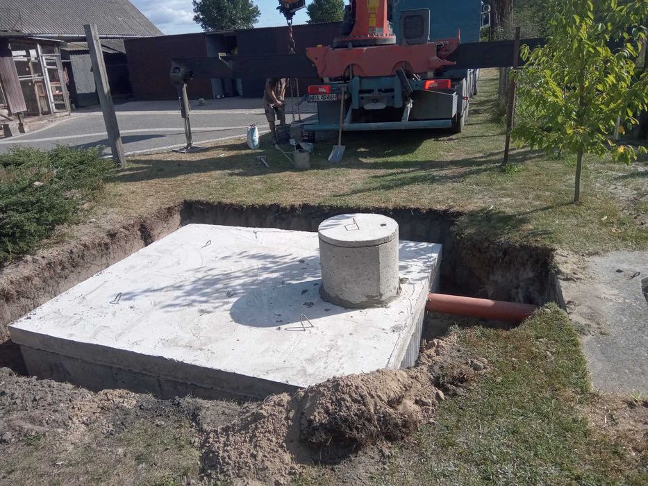 Szambo szamba betonowe producent Warszawa z wykopem