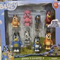 Conjunto de figuras bingo e bluey