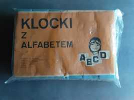 Klocki PRL z alfabetem