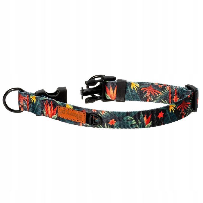 obroża dla dużego silnego psa molosy pitbull m/l 25 mm  z nadrukiem