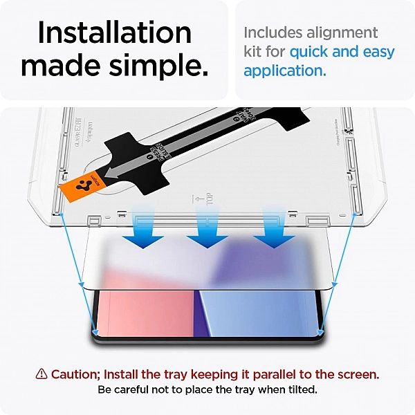 Szkło Hartowane Spigen Glas.tr ”Ez Fit” Ipad Pro 13/7 / 2024 Clear