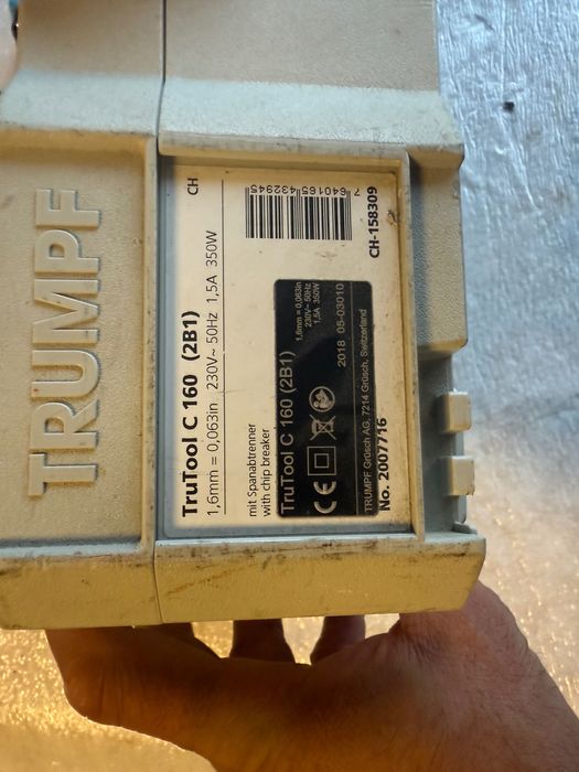 Norzyce elektryczne do blachy Trumpf trutool c160 z odcinaczem wióra.