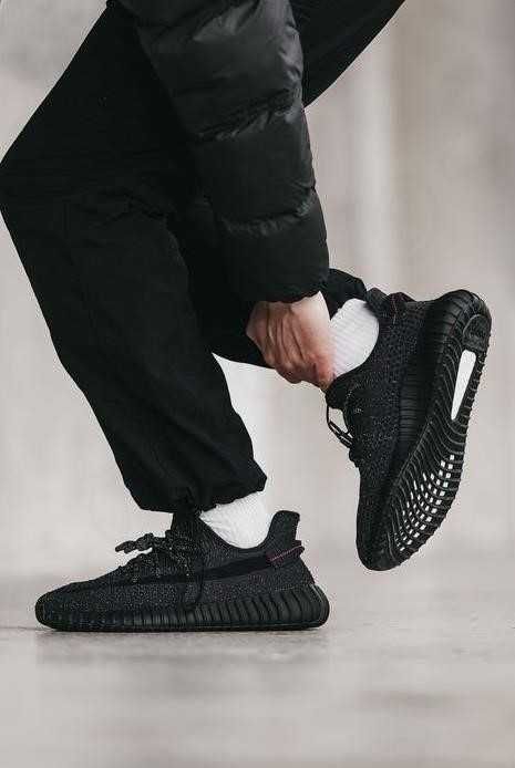 Кроссовки Adidas Yeezy Boost 350 v2 Black Reflective 36-46 адидас изи