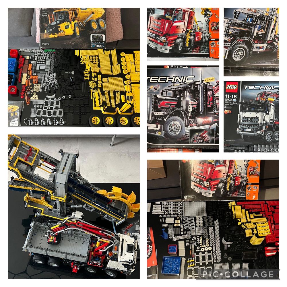 Lego Technic kolekcja 8258, 42043, 42055, 8285, 9397, 42070, 42030