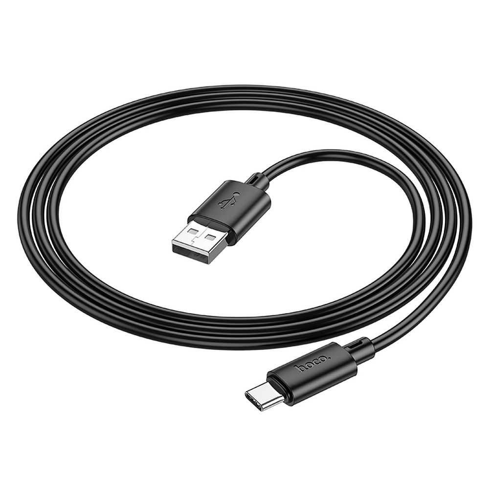 HOCO zestaw 2 kabeli USB - USB Typ C 3A 1m czarny