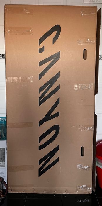 Vendo caixa de transporte de bicicleta da Canyon