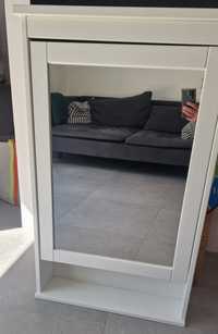 Ikea Hemnes szafka wisząca łazienkowa biała 3 szklane pólki regulowane