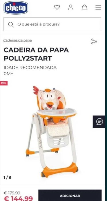 Cadeira da papa Chicco