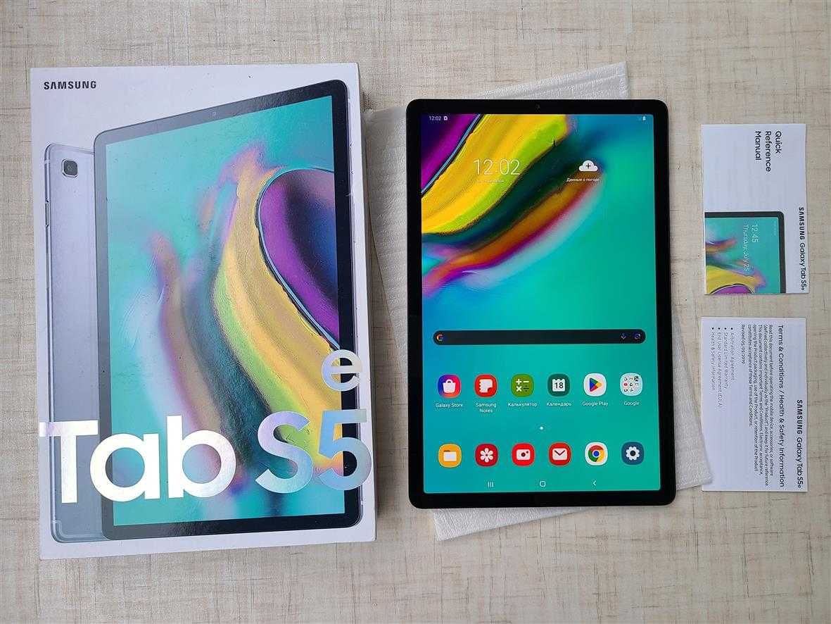 Samsung Galaxy Tab S5e + сим + стекло идеал