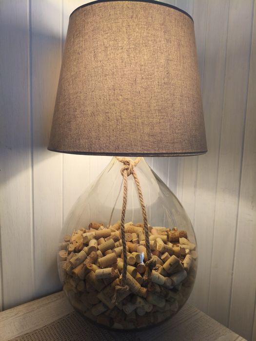 Lampa stołowa szklana