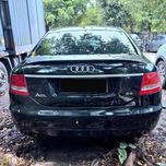 Спойлер Audi A6 C6 (05-11) тюнинг сабля на багажник (чорна, пластик)