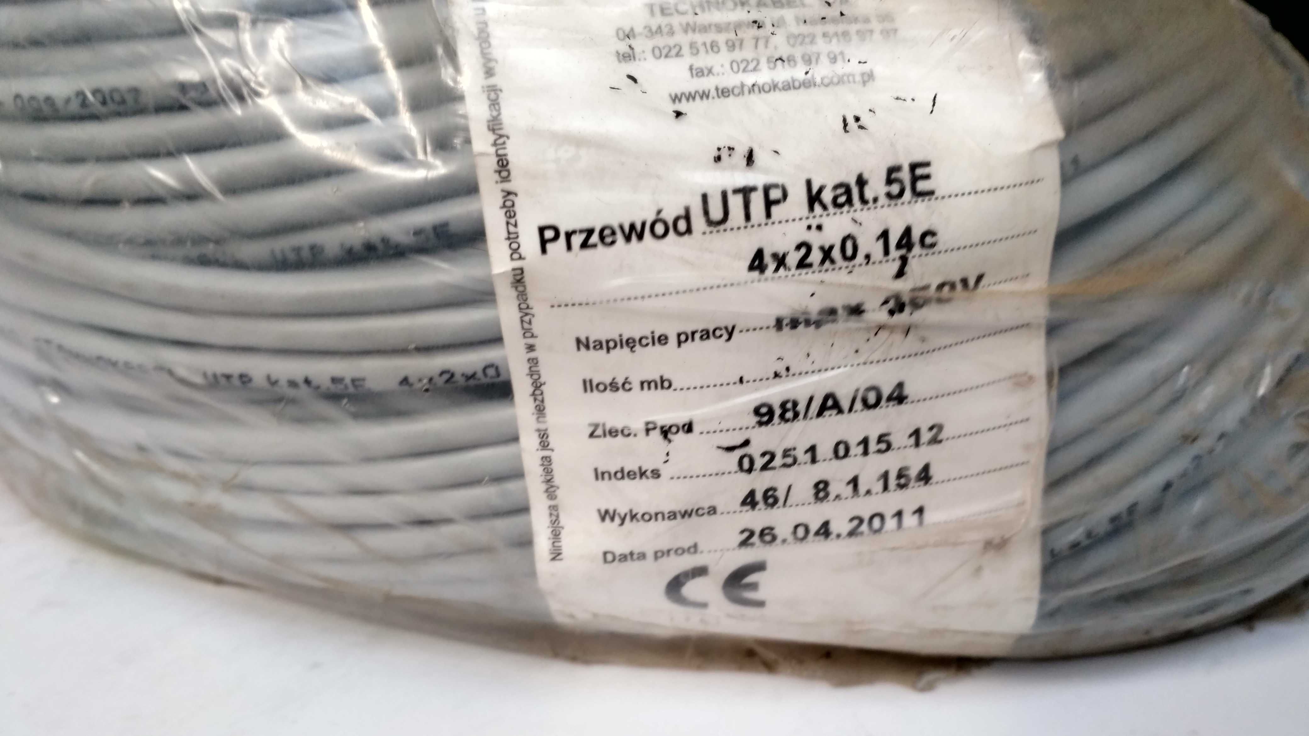 Przewód kabel  TF NKT, UTP 4x2x0,14c ytksy 12x2x0,5