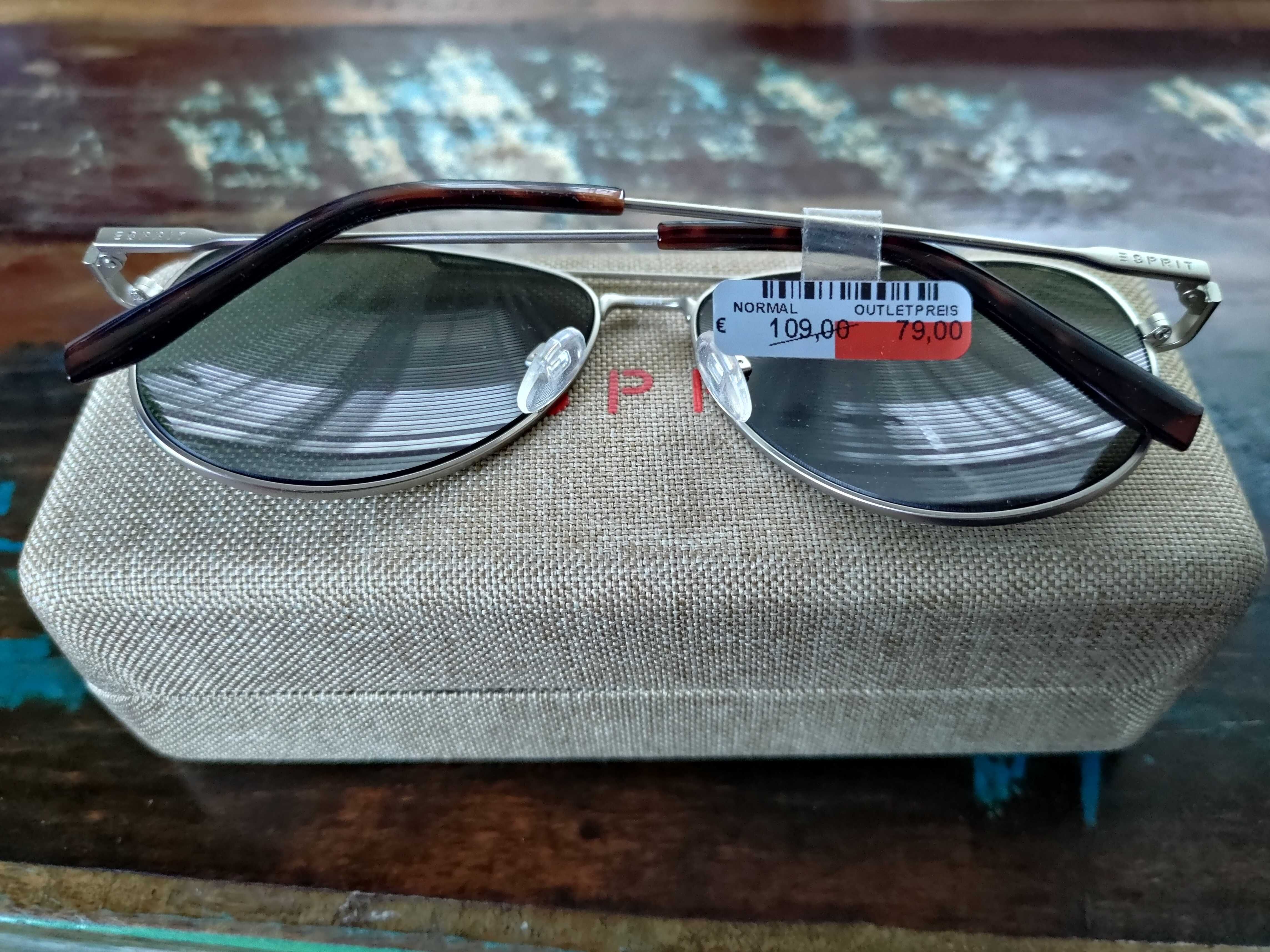Oryginalne okulary ESPRIT Aviator vintage ITALIA
