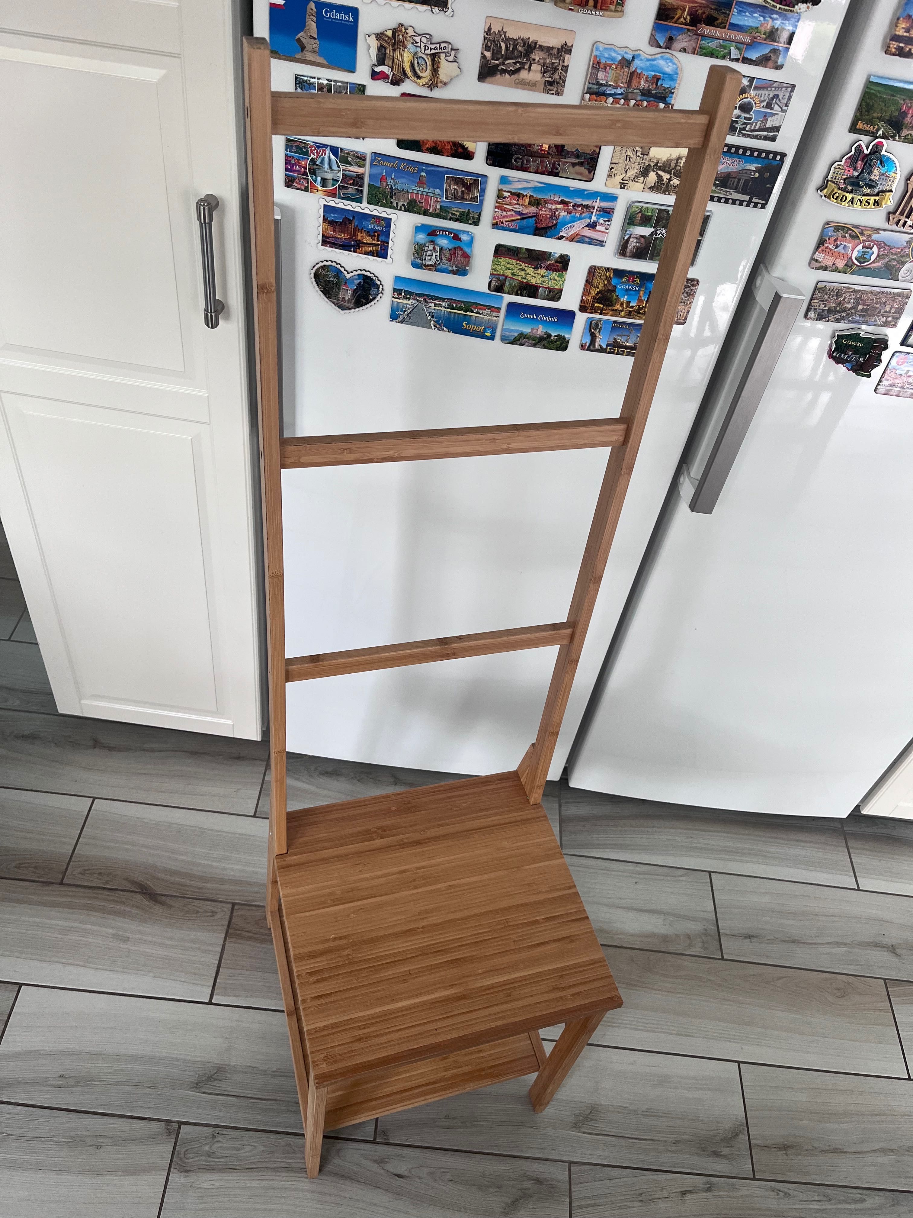 Ikea RÅGRUND krzesło z wieszakiem, bambus