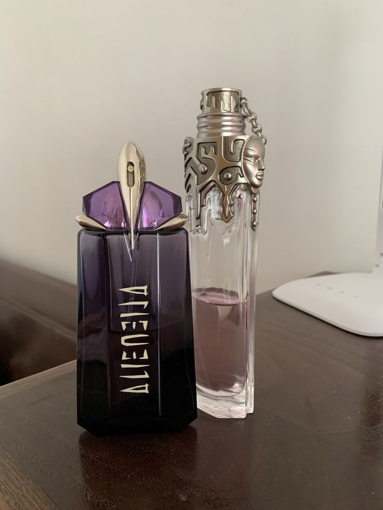 perfumes Mugler Womanity e Alien