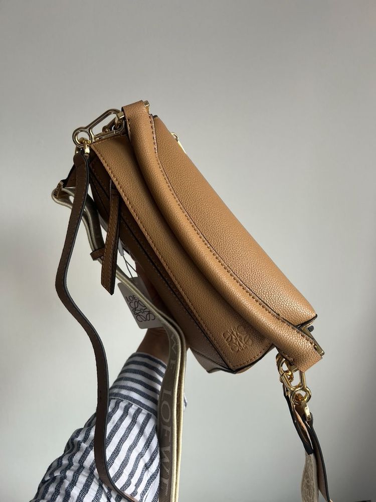 Torebka Loewe Small Puzzle Bag in Classic Calfskin Caramel