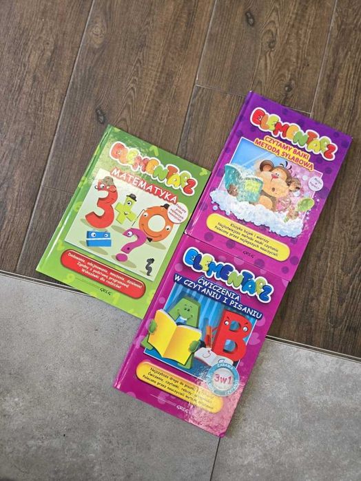 Książki 3-pack: Elementarz Matematyka, Nauka czytania i pisania