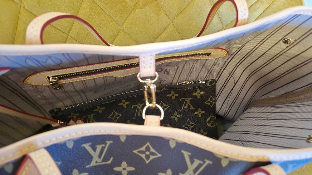 Torebka Louis Vuitton, Neverfull, limitowana, edycja, luksus, skórzana