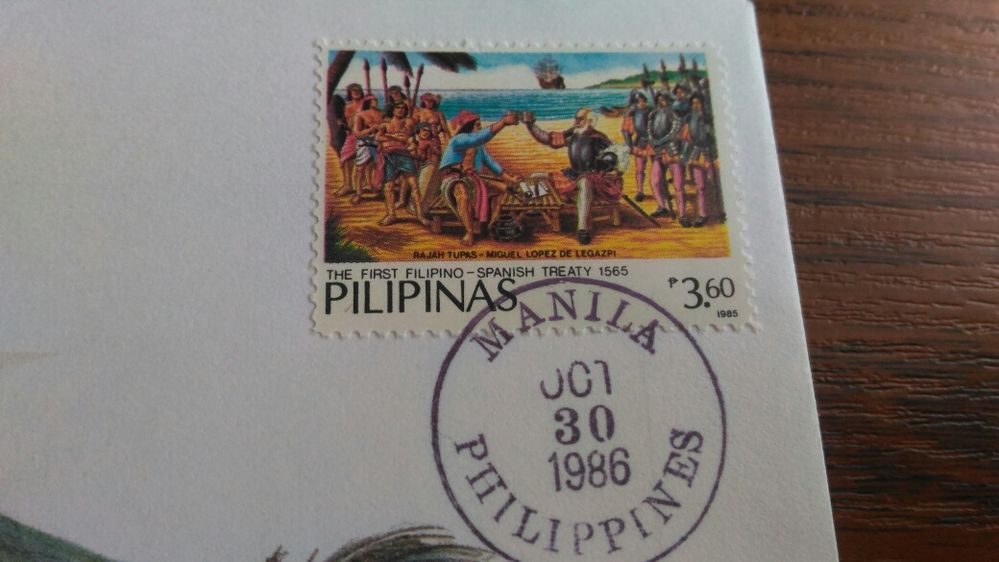 Koperta numizmatyczna Filipiny 50 Sentimo 1985