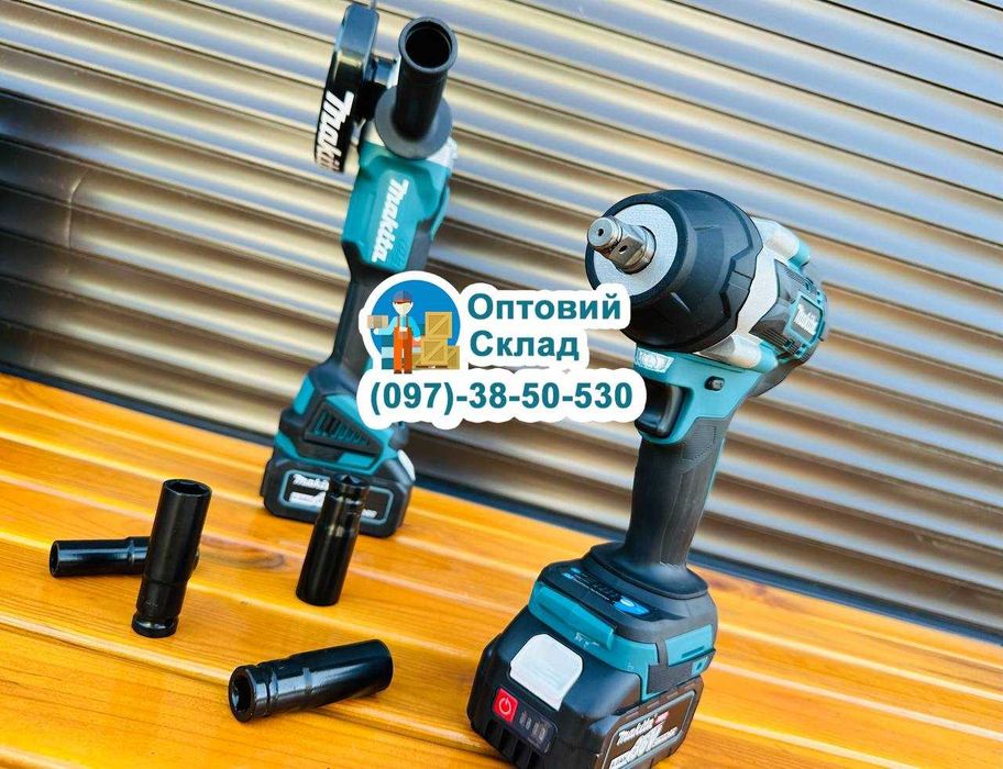 Макіта 2в1 Болгарка DGA504 XGT + Гайковерт DTW800 XGT 800Hm ( 36V-9A )