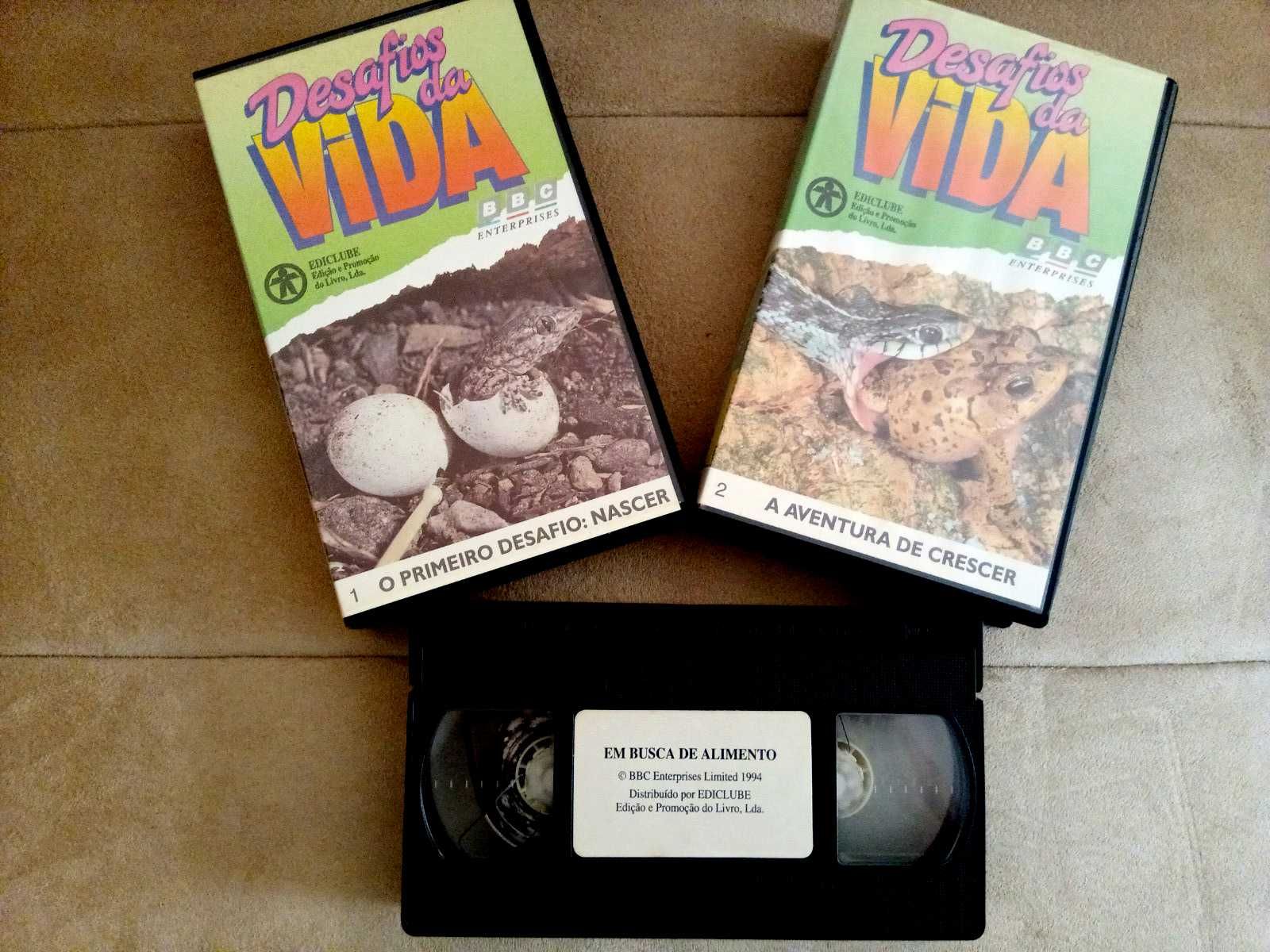 Colecção «Desafios da Vida», de David Attenborough (37 vídeos VHS)