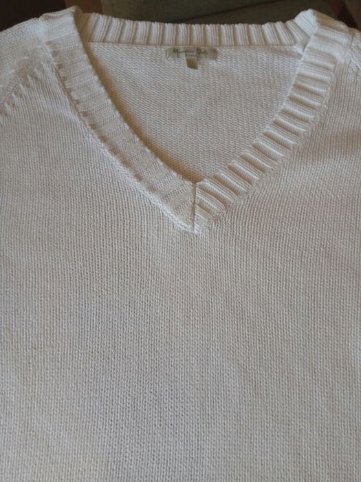 Blusa de algodão tricotado Massimo Dutti