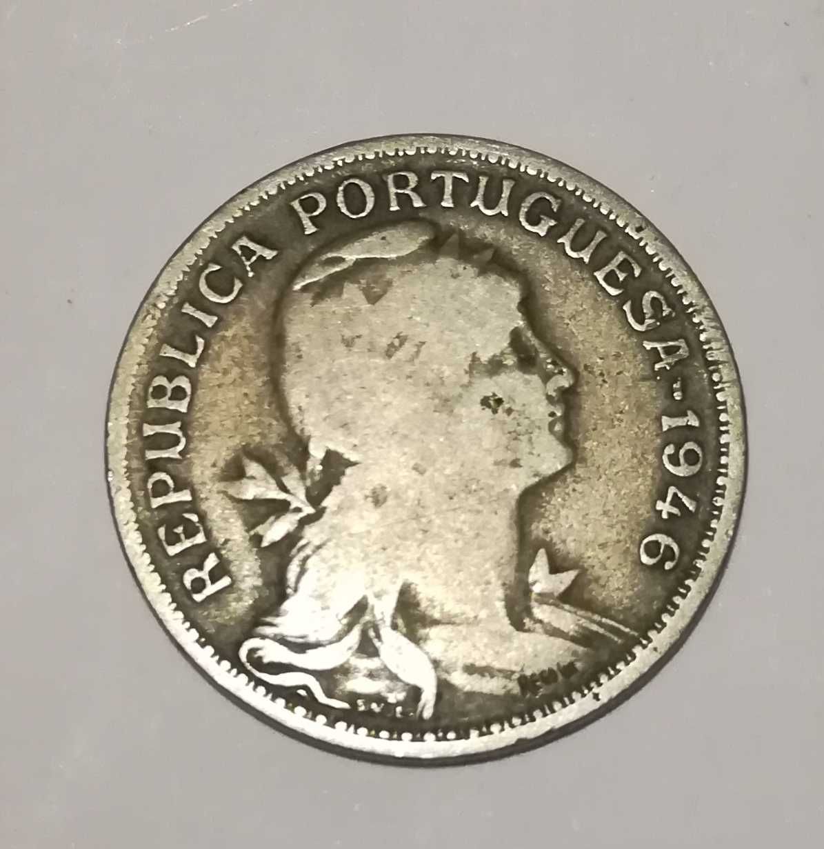 Moeda 50 centavos ano 1946