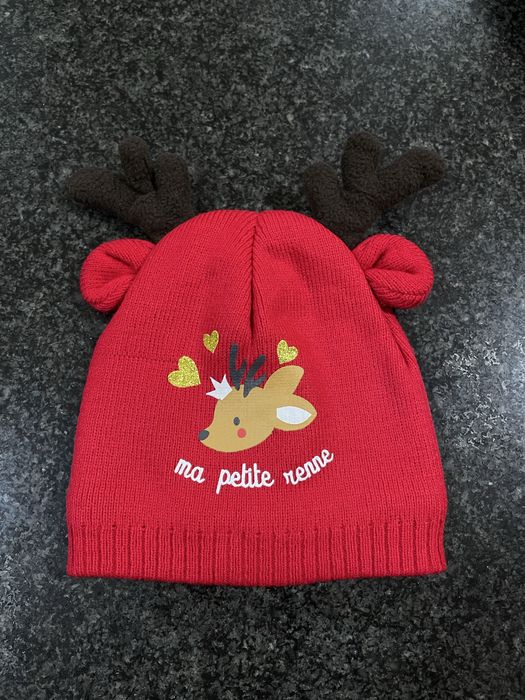 Gorro bebê rena Natal
