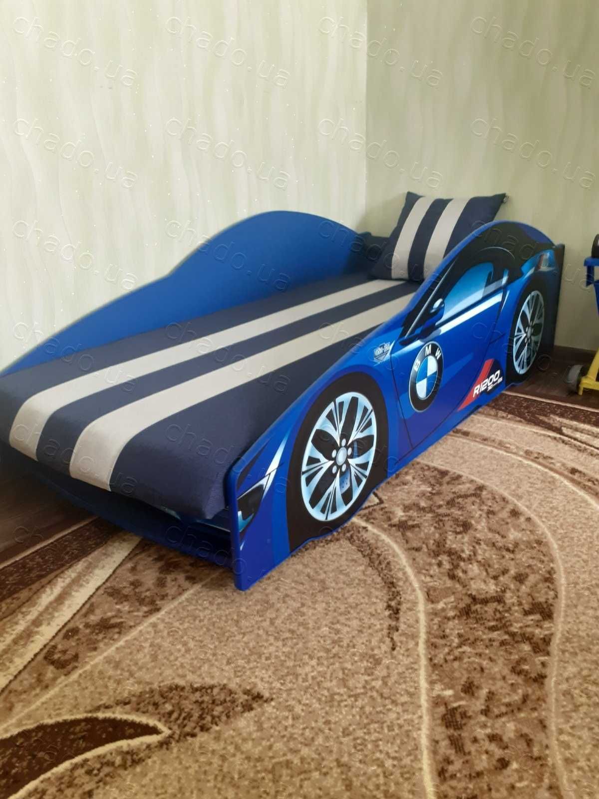 Кровать Машина с Бортами _ БМВ МЕРС АУДІ \ Ліжко Машинка з матрацем.
