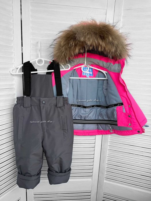 Зимовий термо комплект комбінезон для дівчинки Lassye 74-98
