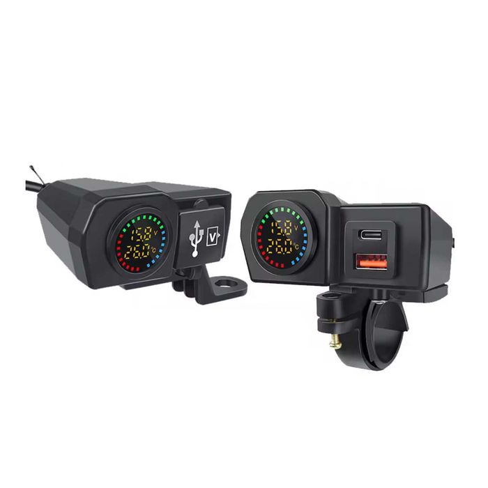 Carregador USB para moto QC3.0 PD 60W