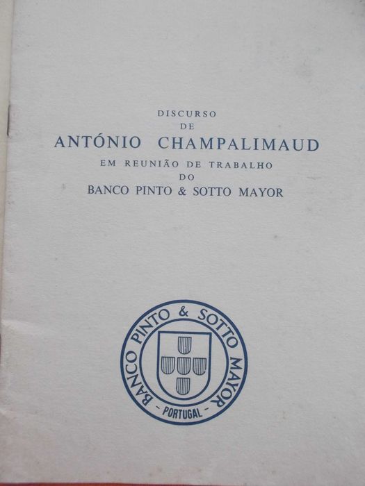 Discurso de António Champalimaud Banco Pinto & Sotto Mayor