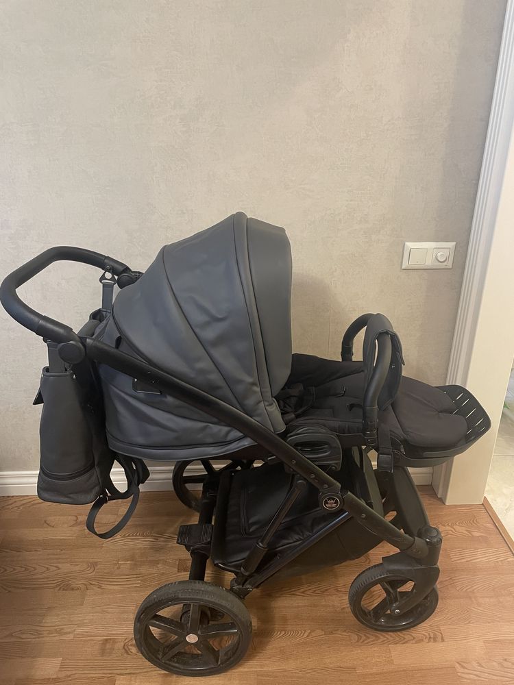 Сіра коляска tako baby exclusive prams 2 в 1