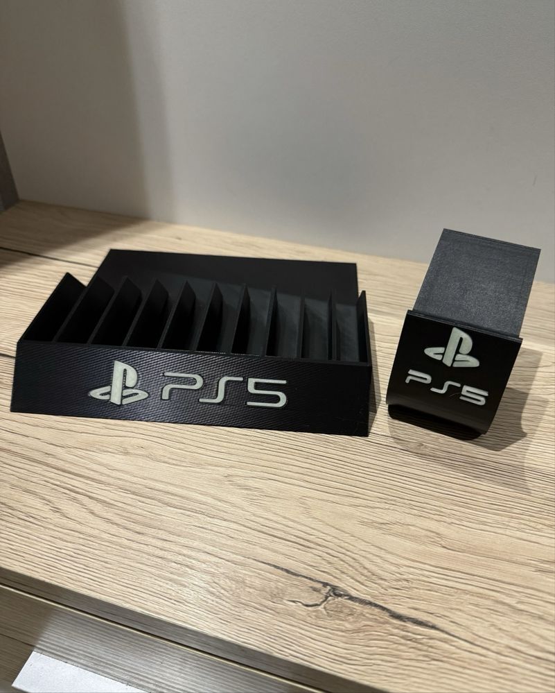Stojak na gry i pada Ps5 Napisy Fluorescencyjne