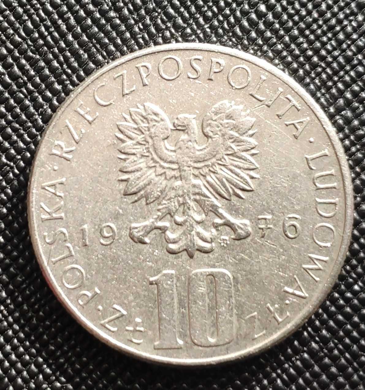 Moneta z czasów PRL 10 zł 1976 ze znakiem menniczym