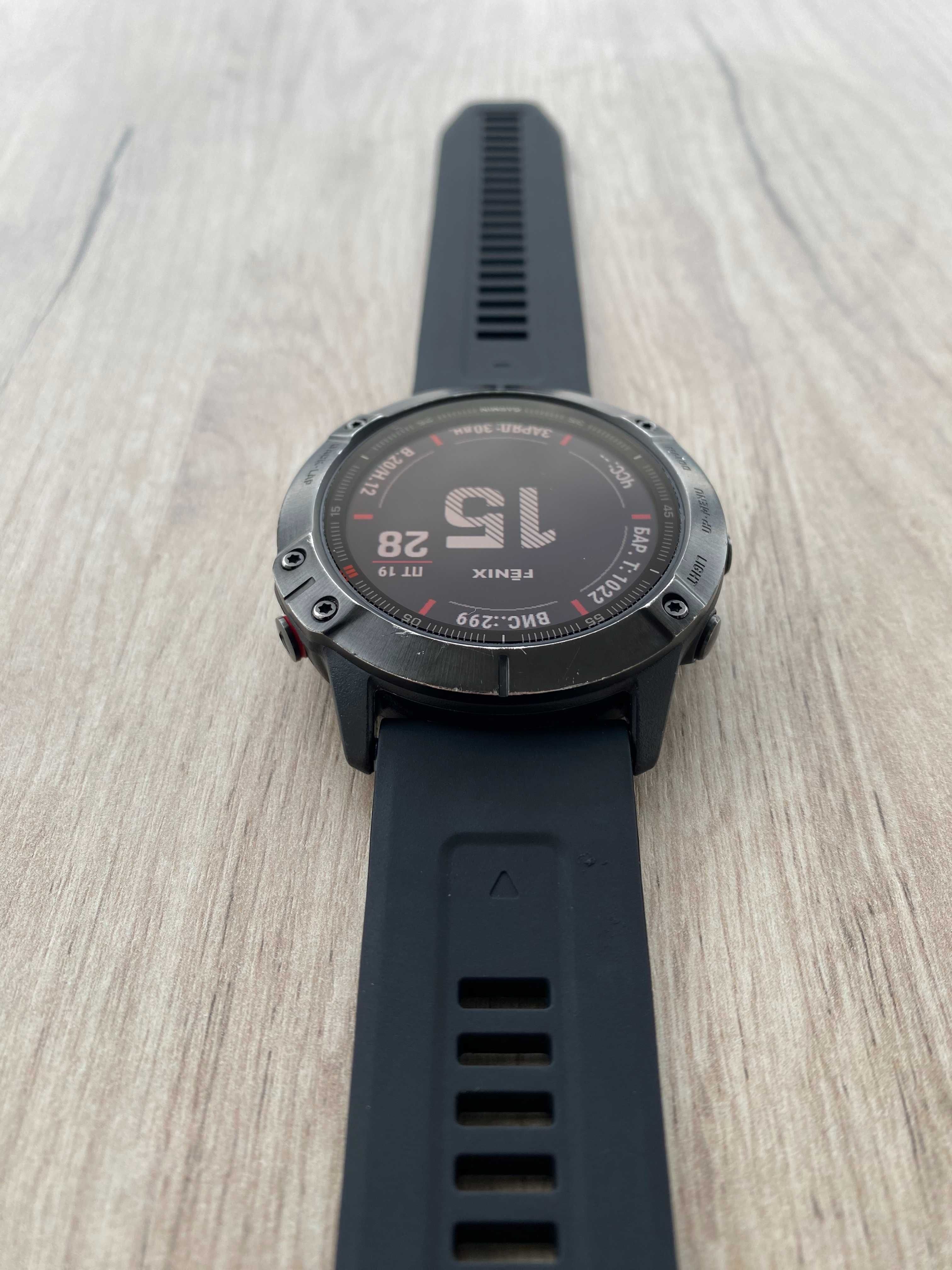Garmin Fenix 6X Pro | GPS, карти, NFC | Майже як новий