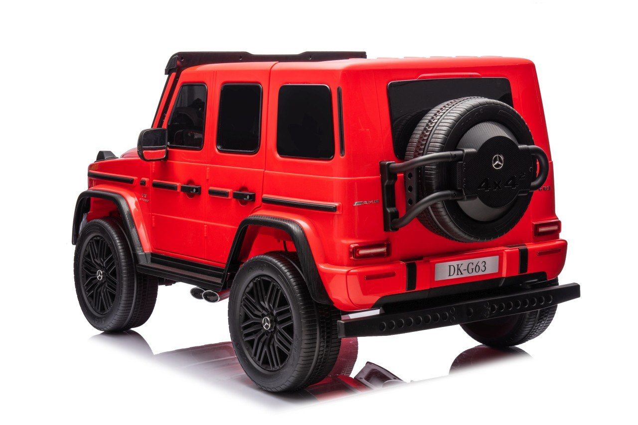 24V 800W 4x4 2osbowy Auto na akumulator Mercedes Benz G63 AMG Czerwony