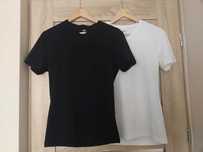 Koszulki H&M, męskie, V-Neck, czarna i biała