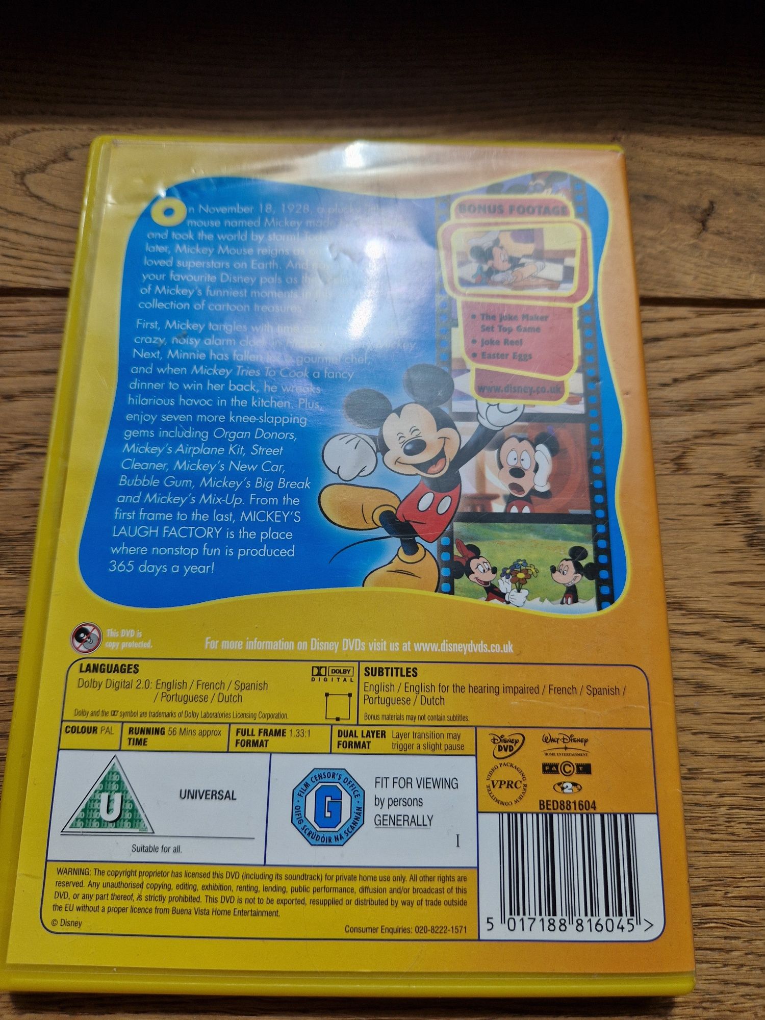 Zestaw płyt DVD po angielsku i niemiecku Myszka Mickey