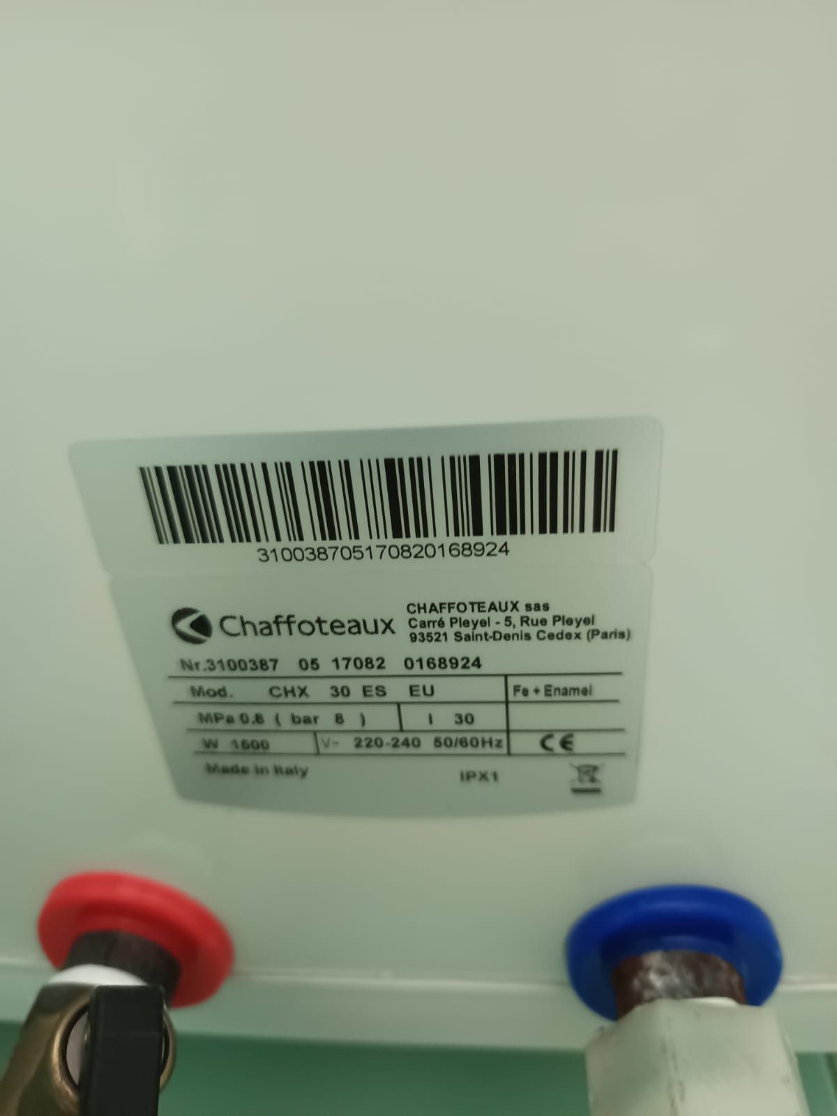 Termoacumulador CHAFFOTEAUX Como novo