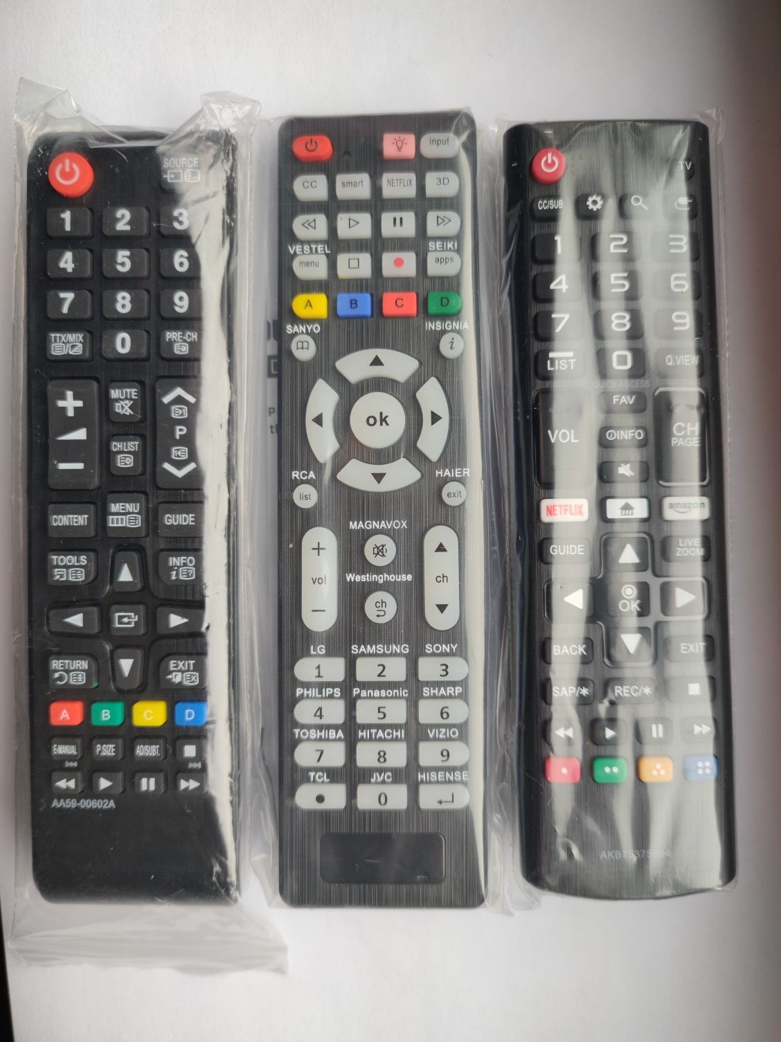 Comandos TV Samsung, LG e universal