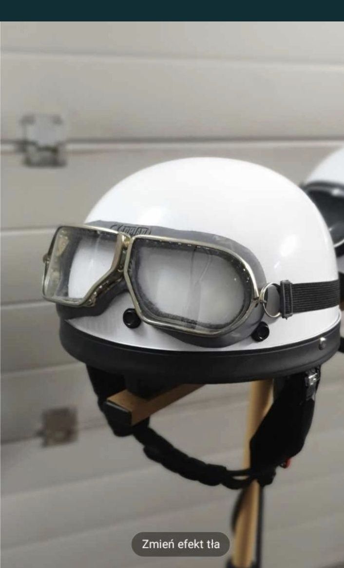 Kask orzeszek prl gogle