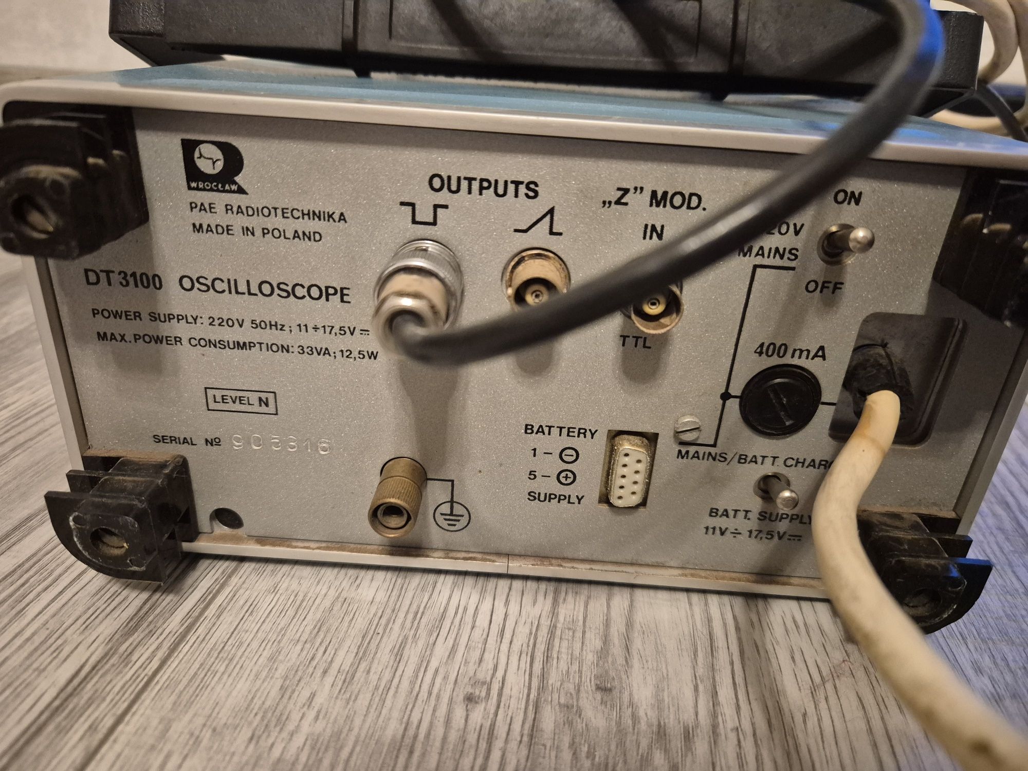 Oscyloskop oscilloskope DT 3100 PAE  radiotechnika Wrocław Poland