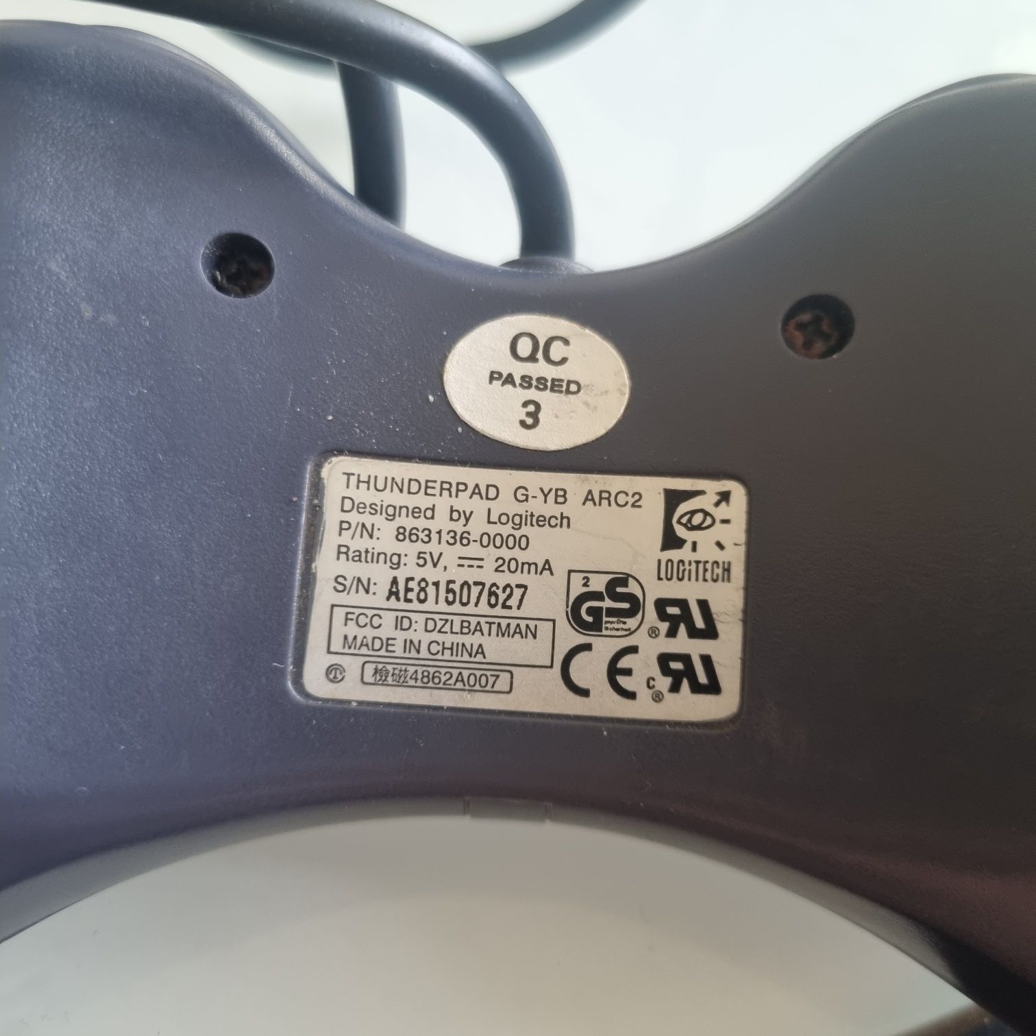 Logitech Thunderpad G-YB ARC2 Gamepad Controller 15 Pin