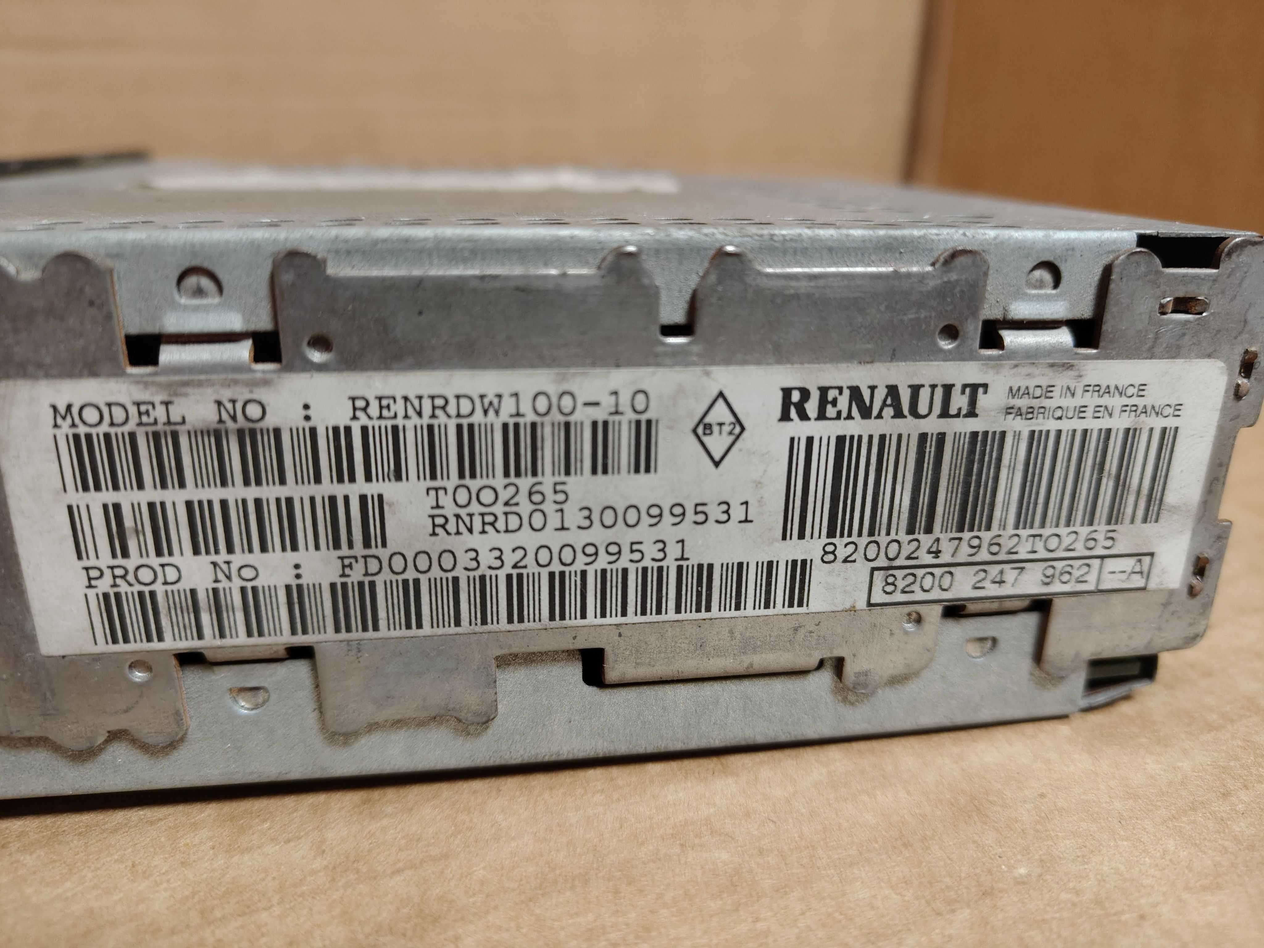 radio renault kangoo master laguna clio tuner list + kod