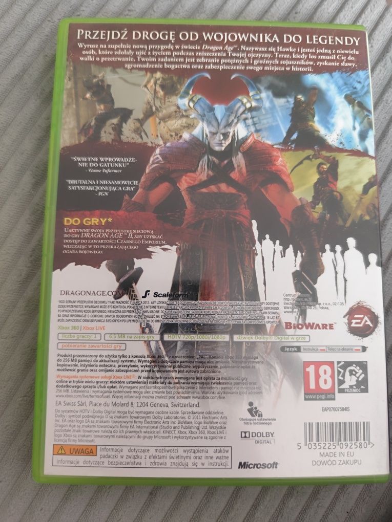Xbox 360 Gra DRAGON AGE II Xbox 360