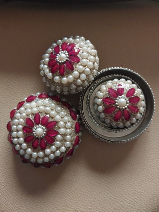 Conjunto de 3 caixas artesanais de Marrocos